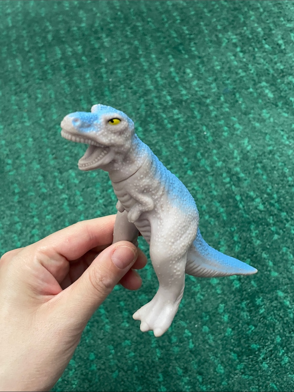 Vintage 1987 Playskool Definitely Dinosaurs Velociraptor Blue Dinosaur Figure